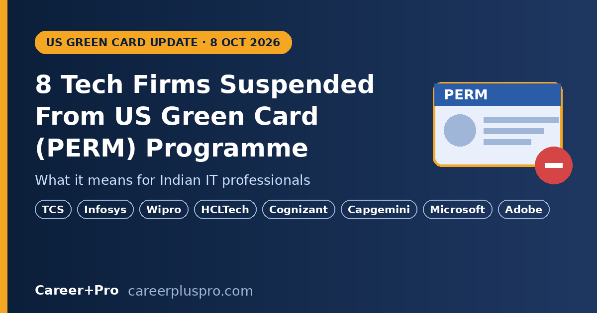 US Halts Green Cards for TCS, Infosys, Wipro, HCL | Explained